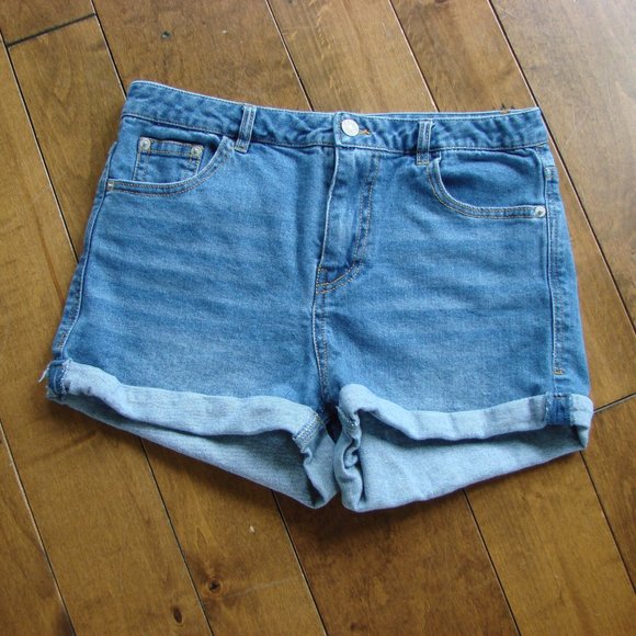 Love Tree Pants - Love Tree High Waist Mom Denim Jean Shorts